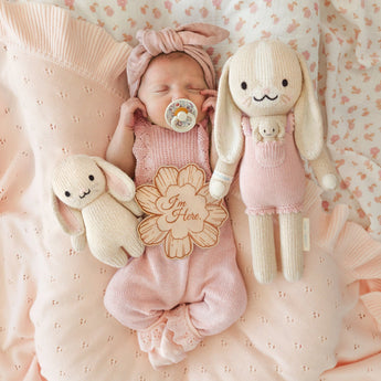 Briar the Bunny Pink Peony | Cuddle + Kind