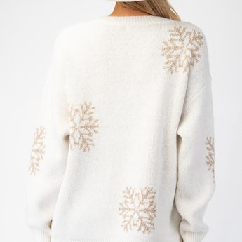 Deer Pattern Knit Sweater