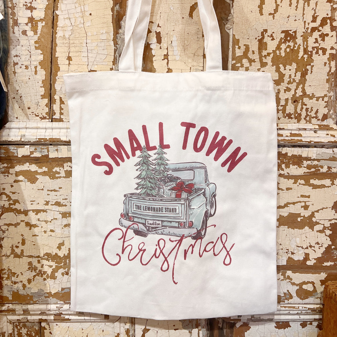 Small Town Christmas Cotton Bag