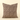 A square throw pillow featuring an intricate floral damask pattern in taupe and brown tones.