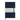 A Moleskine Art Collection sketchbook in dark navy blue, featuring a white paper band around the middle with product details and an elastic closure band.