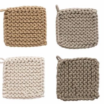 Crocheted Pot Holders- Backyard Farmer Collection