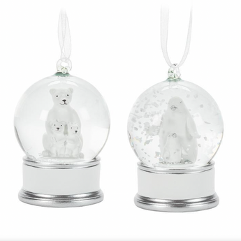 Arctic Animal Snow Globe Ornaments