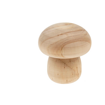 Rounded Wooden Mushrooms