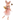 Pink Prancing Cherub with Bunny Ears and Magic Wand