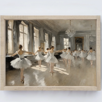 Vintage Ballerina Painting
