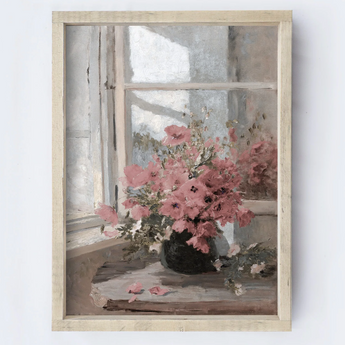 Vintage Flower Wooden Sign