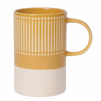 Ochre Etch Mug 14 oz