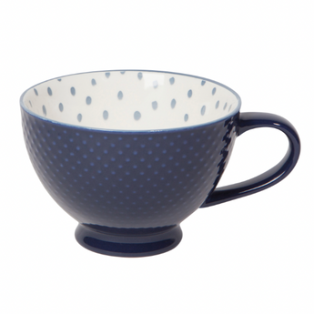 Ink Stamped Latte Mug 14 oz