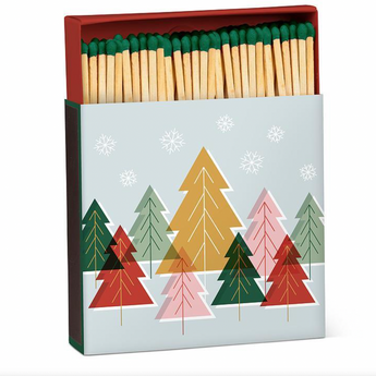 Pastel Trees Square Matches