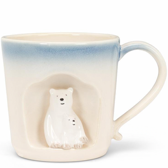 Ombre Taper Mug with Polar Bears