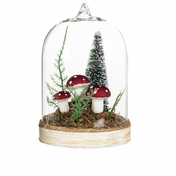 Mushroom in Forest Dome Ornament