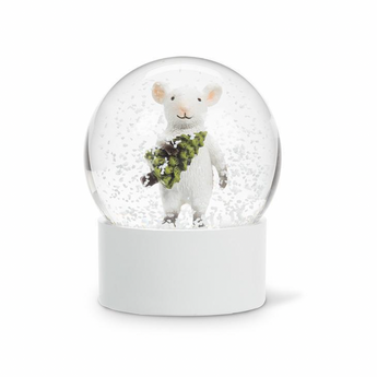 Mouse with Tree Snow Globe