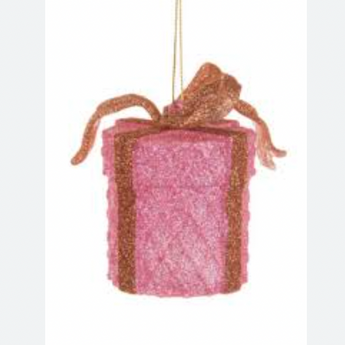 Gift Box with Ribbon and Bow Ornament