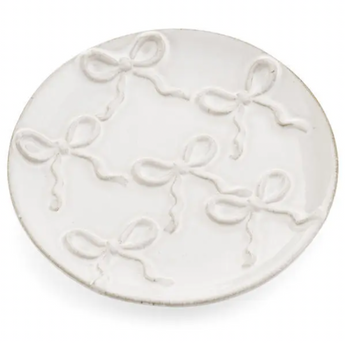 White Bow Plate