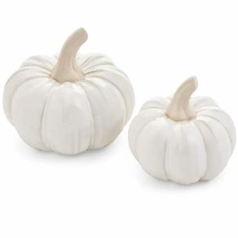 White Porcelain Pumpkins