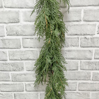 72" White Cedar Garland