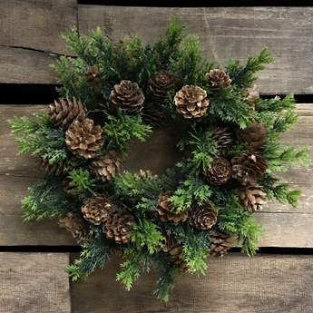6" Pine Cone Candle Ring