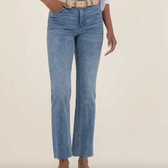 Kelsey High Rise Ankle Flare Jeans