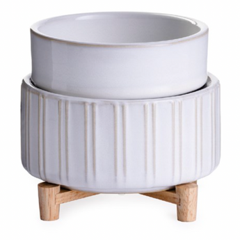 Ceramic and Wood Fragrance Warmer