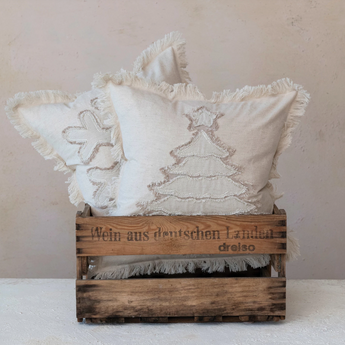 Snowflake and Tree Pillows