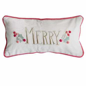 18"L x 9"W Merry Pillow