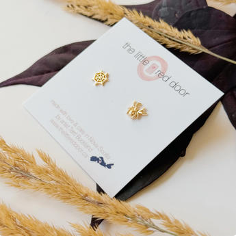 Cozy Spider Earrings / Clay
