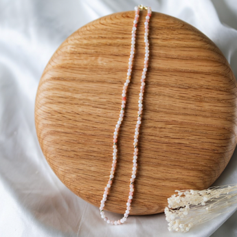 Demi Necklace - Pink Opalite