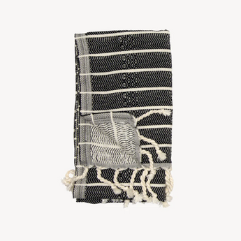 Striped Bamboo Hand Towel