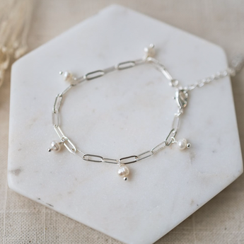 Beatrice Pearl and Gold/Silver Bracelet