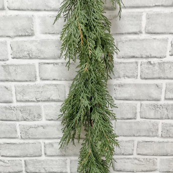 72" White Cedar Garland