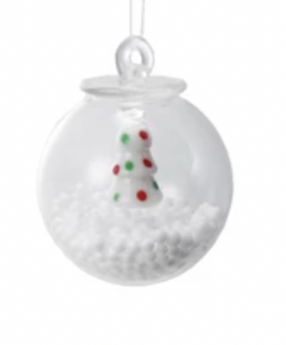 Glass Snow Globe Ornaments