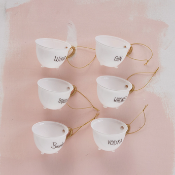 3-3/4"L Glass Teacup Ornament