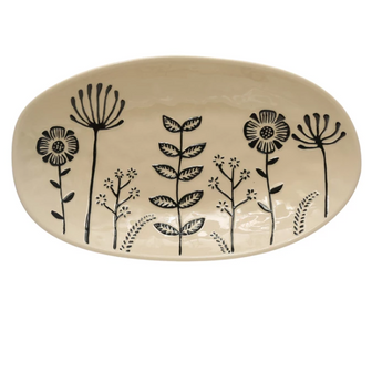 Handpainted Stoneware Platter