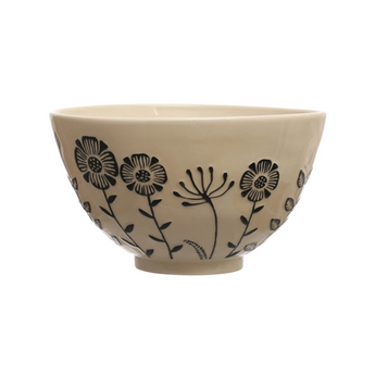 Handpainted Stoneware Serving Bowl