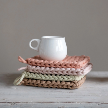 Crocheted Pot Holder Spring Collection