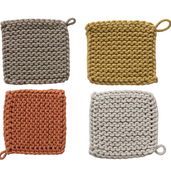 Crocheted Pot Holders Autumn Collection