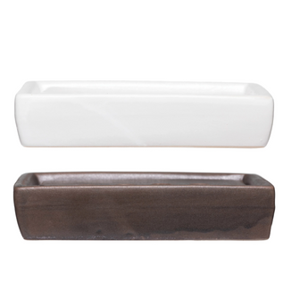 Stoneware Soap Tray w/ Removable Tray