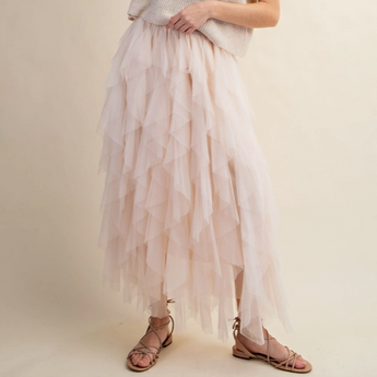 Cascading Tulle Skirt