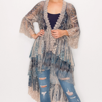 Lace Cardigan Duster