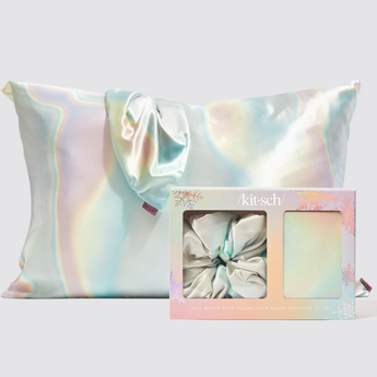 Holiday Satin Pillowcase & Pillow Scrunchie