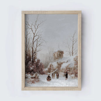 Christmas Village A2II | Wooden Sign