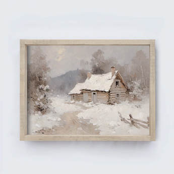 Winter Cottage | Wooden Sign