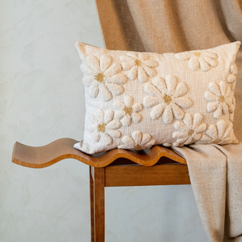 Tufted Daisy Pillow