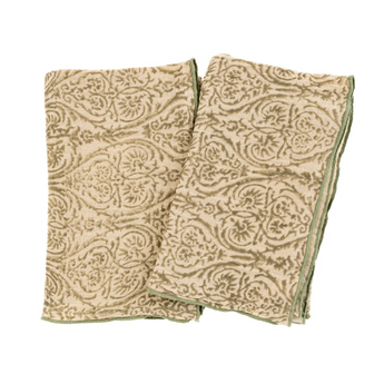 Aria Block Print Tea Towels