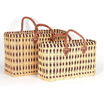 Blue Weave Market Bag
