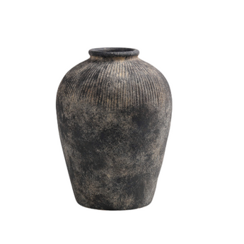 Black Terracotta Vase