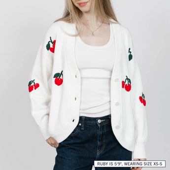 Cherry Cardigan | Smash + Tess