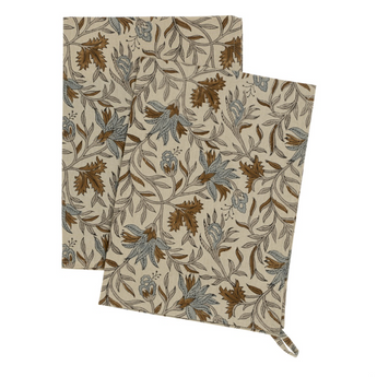 Cecily Block Print Tea Towel