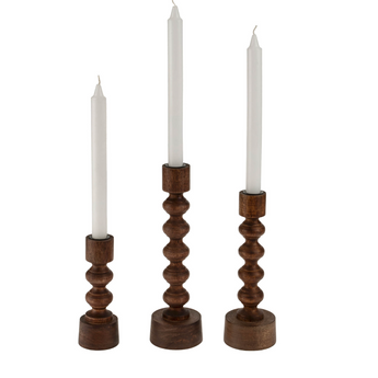 Woodspun Candle Holder
